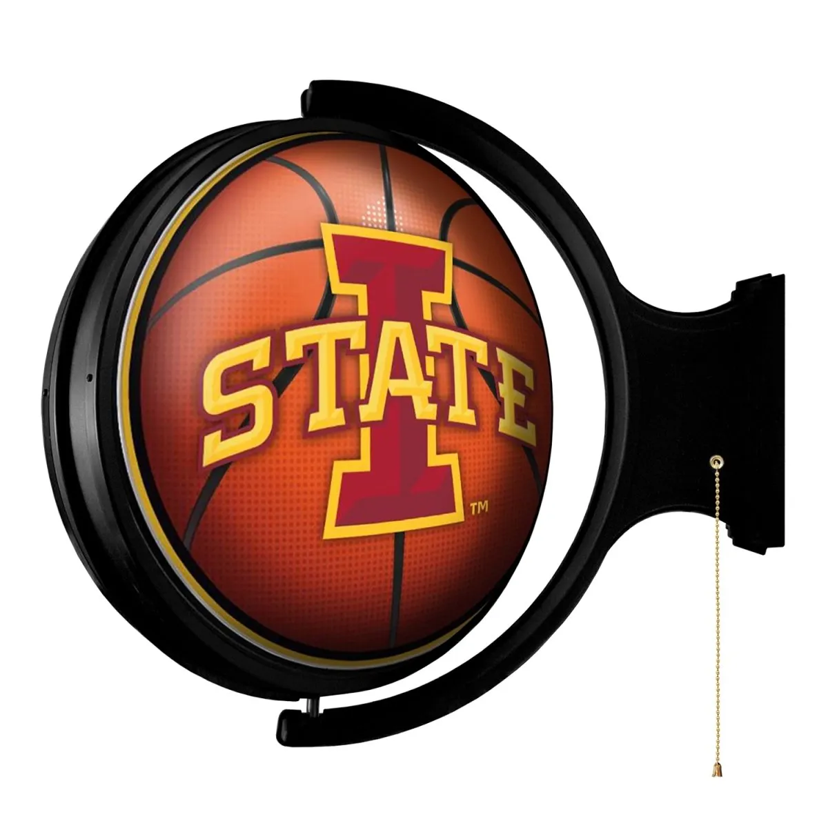 Iowa State Cyclones: Basketball - Original Round Rotating Lighted Wall Sign