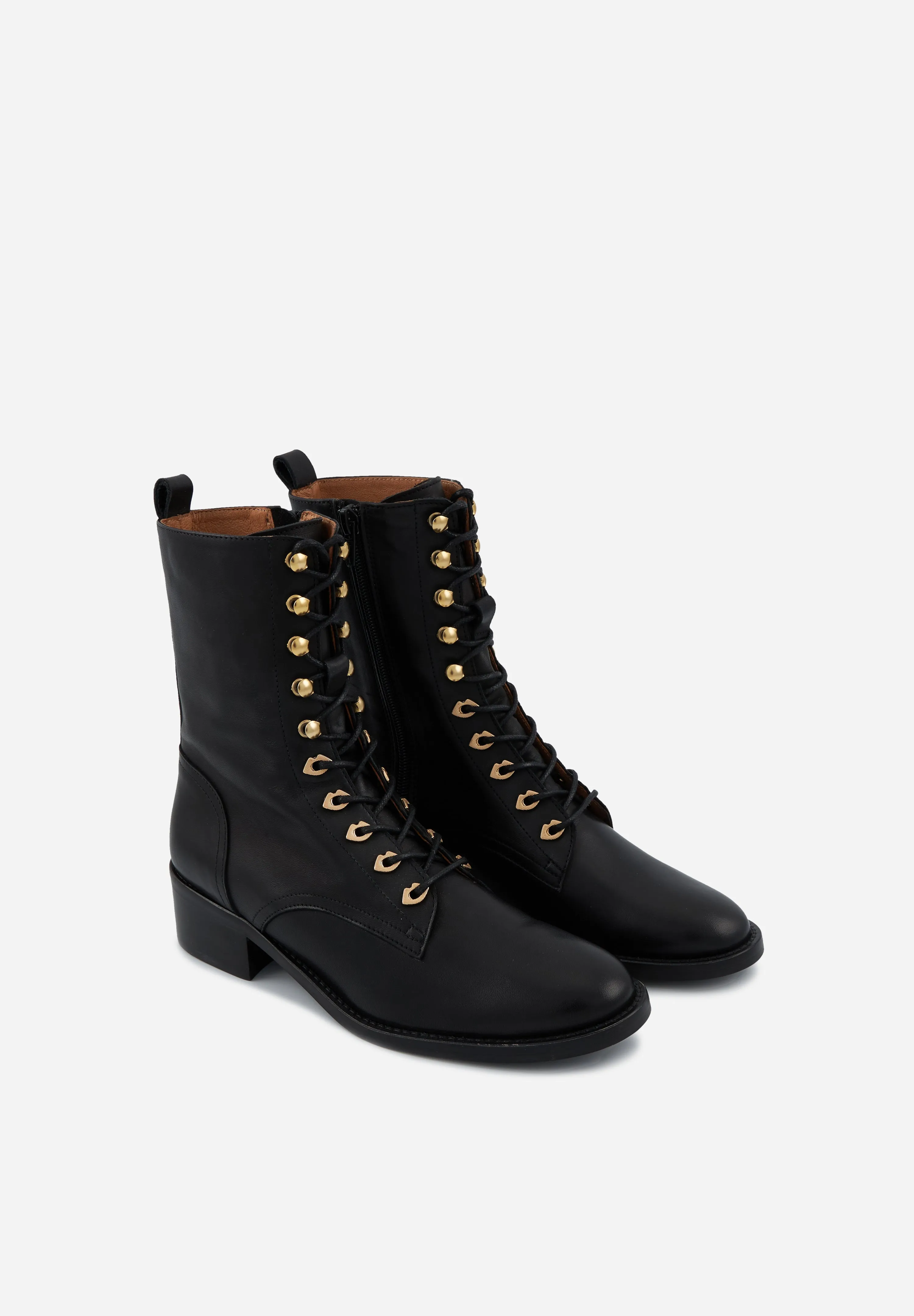 Janis-Cuir Lisse Noir