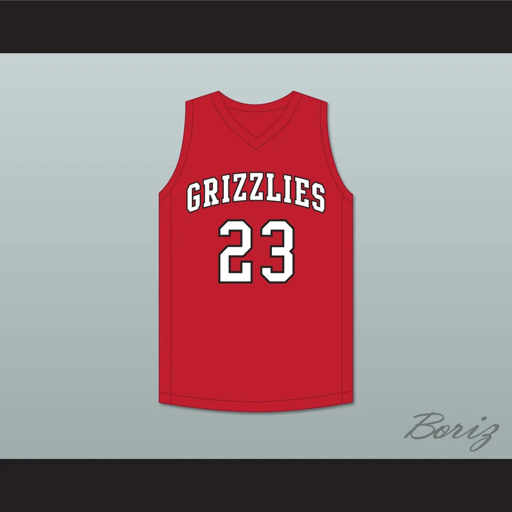 Jaylin Williams 23 Northside High School Grizzlies Red Basketball Jersey 1