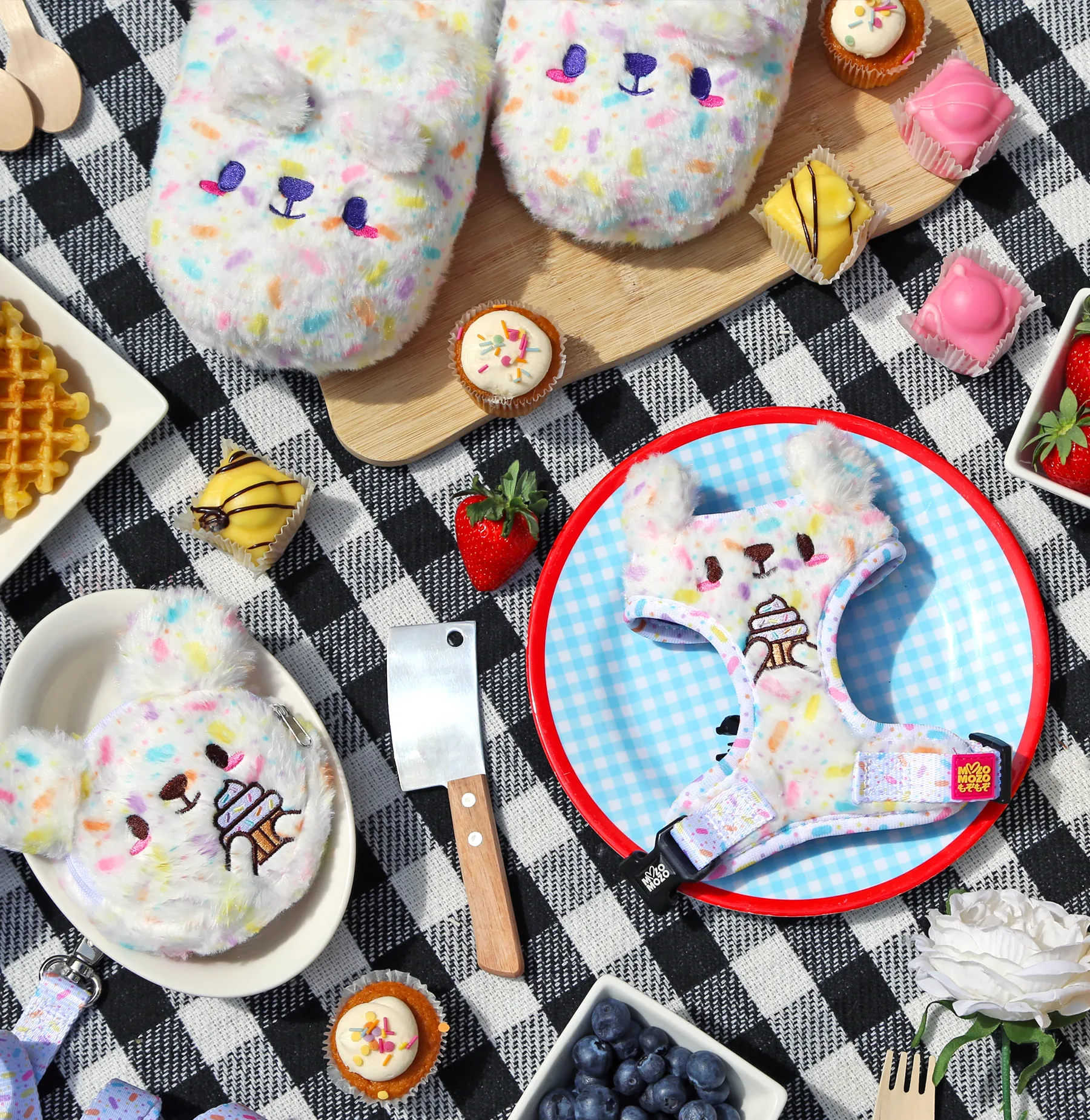 Kappukeki-kuma plush slippers •ᴥ• ふわふわクマ ✦EXTREMELY RARE✦