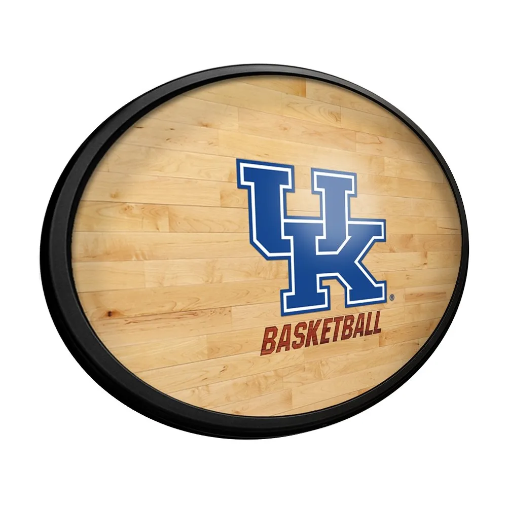 Kentucky Wildcats: Hardwood - Oval Slimline Lighted Wall Sign
