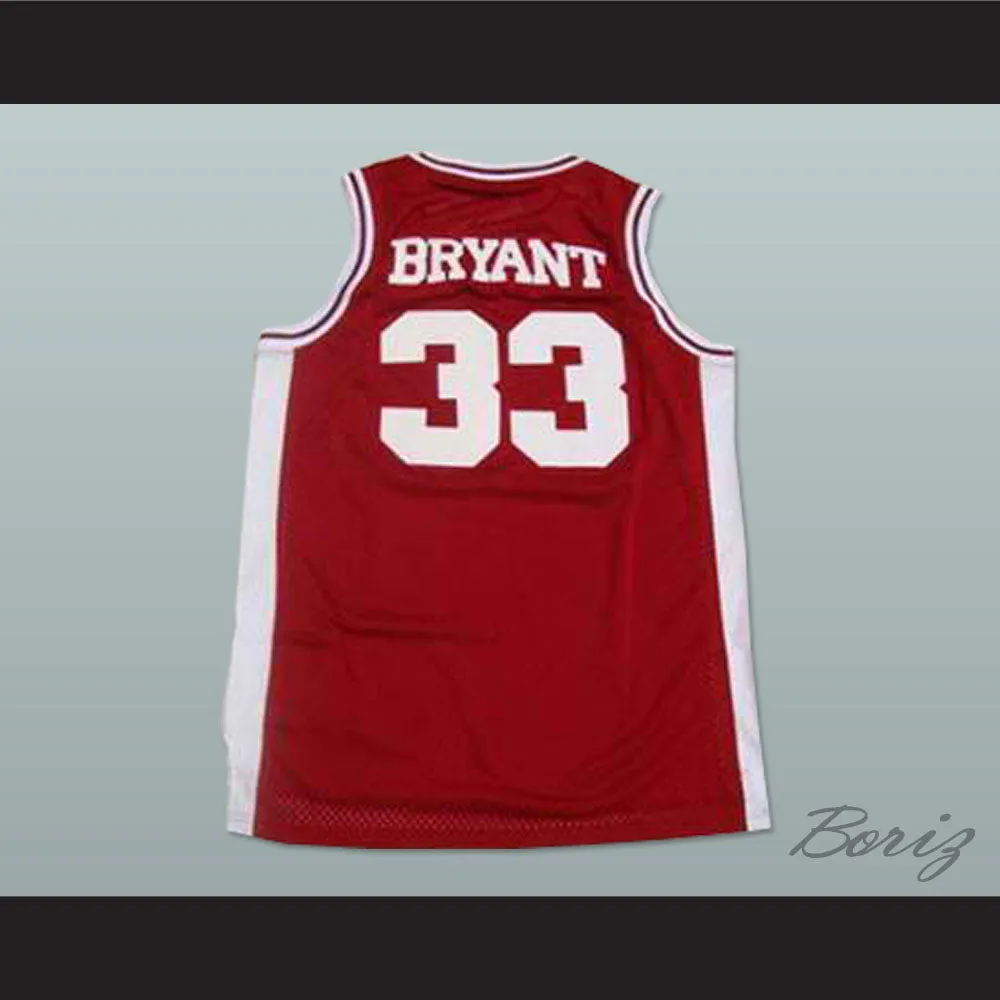 Kobe Bryant 33 Lower Merion High School Aces Maroon Basketball Jersey