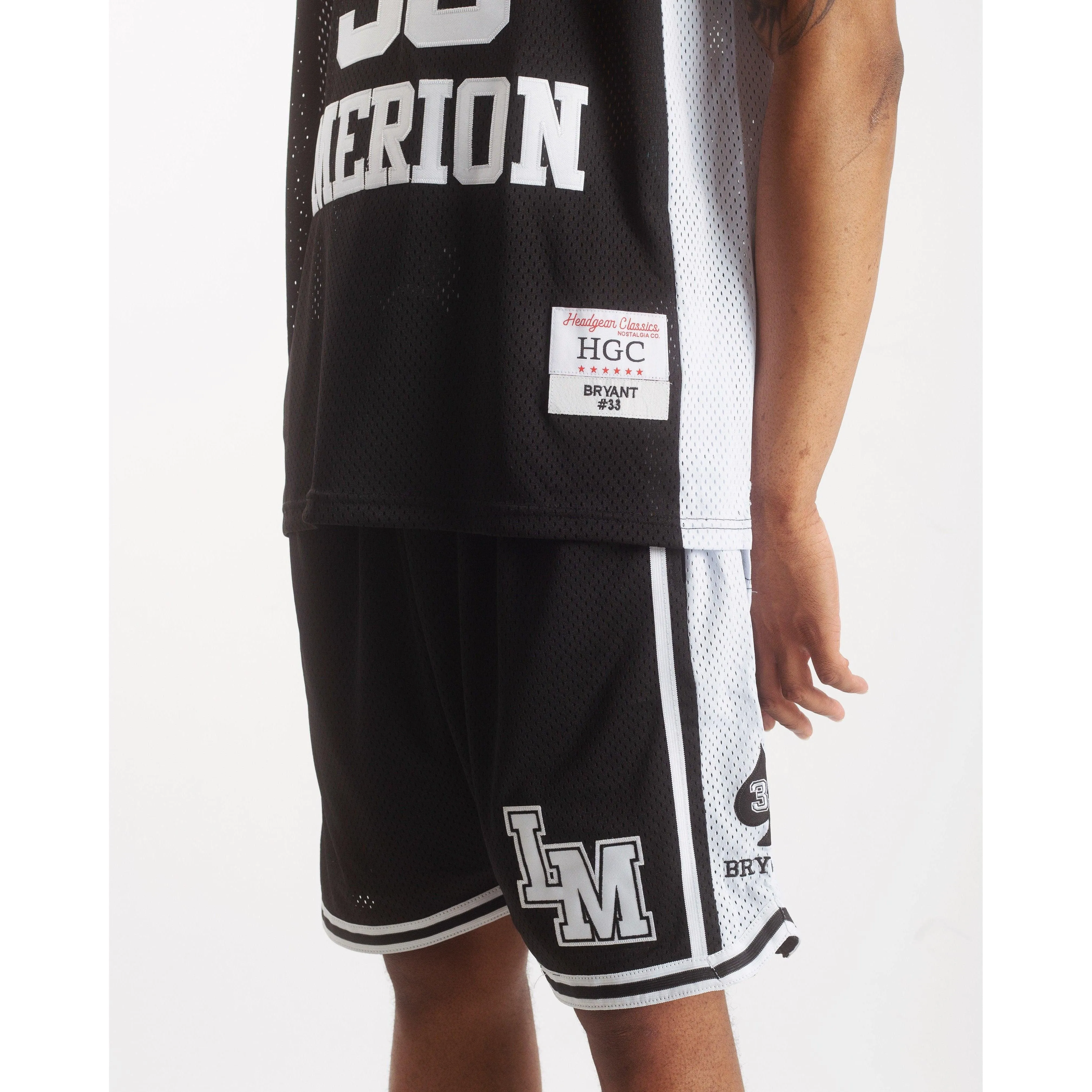 KOBE LM HIGH SCHOOL BLACK BASKETBALL SHORTS