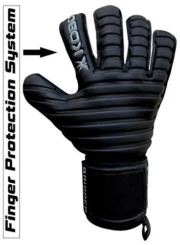 Kobo Football/Soccer Goal Keeper Professional Gloves (6.5, Gripper)