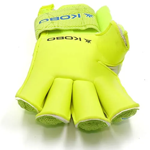 Kobo GKG-07 Football/Soccer Goalie Goal Latex Keeper Gloves, Strong Grip for The Toughest Saves, with Finger Spines to Give Splendid Protection and Comfort, 8.5, with Finger Save