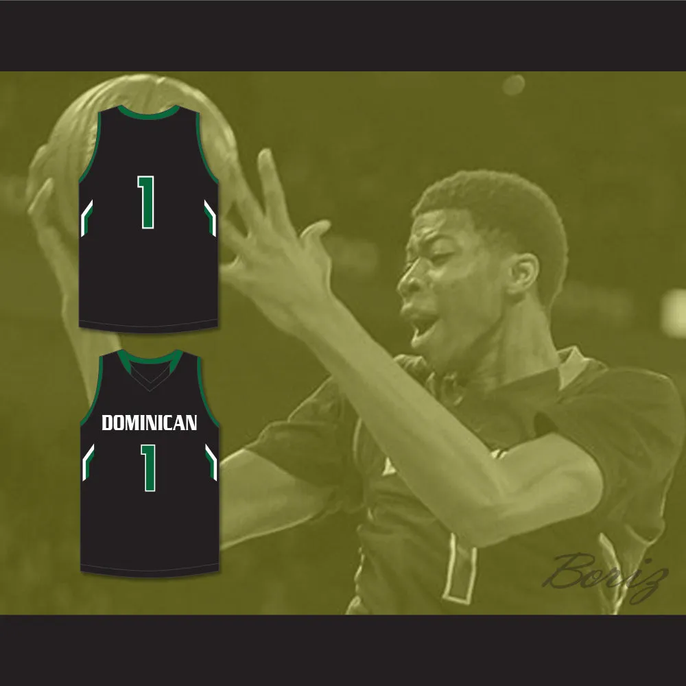 Kostas Antetokounmpo 1 Dominican High School Knights Black Basketball Jersey 1