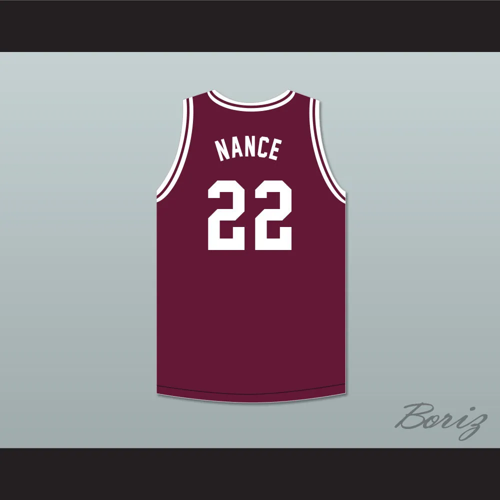 Larry Nance 22 McDuffie High School Fighting Scots Maroon Basketball Jersey