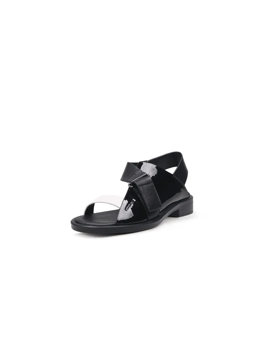 Leanora Black Contrast Sandal
