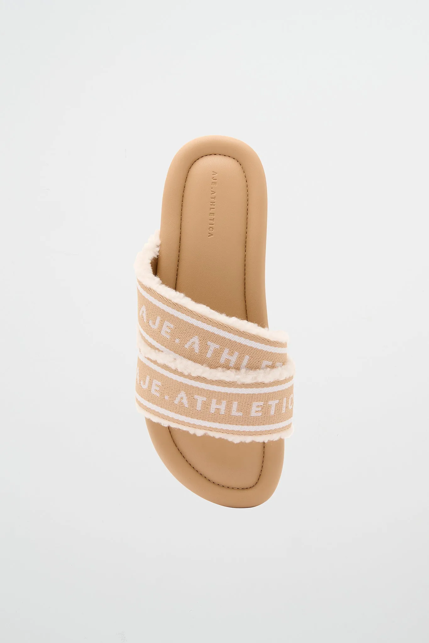 Logotape Shearling Slides 938
