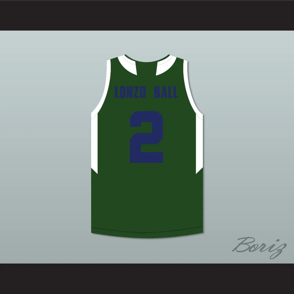 Lonzo Ball 2 Chino Hills Huskies Green Basketball Jersey