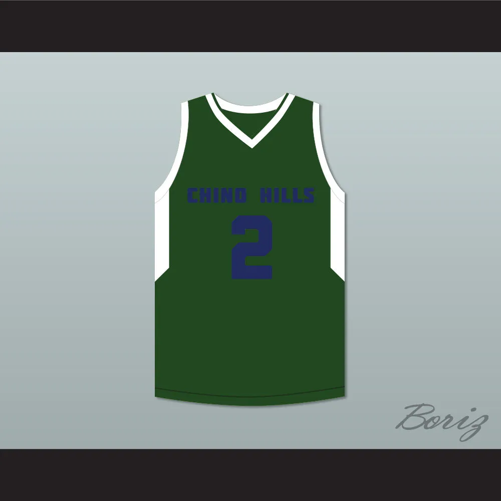 Lonzo Ball 2 Chino Hills Huskies Green Basketball Jersey