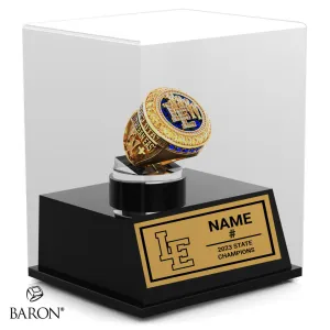 Lutheran East High School Boys Basketball 2023 Championship Display Case