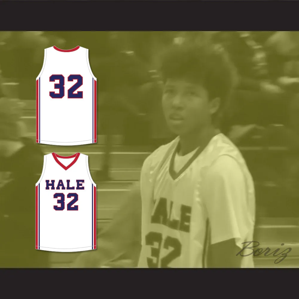 MarJon Beauchamp 32 Nathan Hale High School Raiders White Basketball Jersey 1