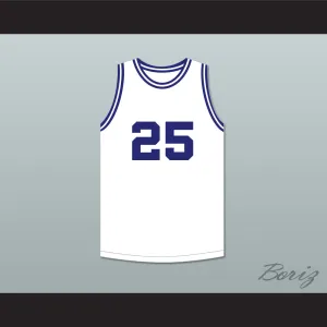 Mark Price 25 Enid High School Plainsman White Basketball Jersey 1