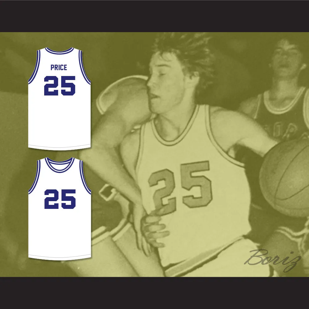 Mark Price 25 Enid High School Plainsman White Basketball Jersey 1