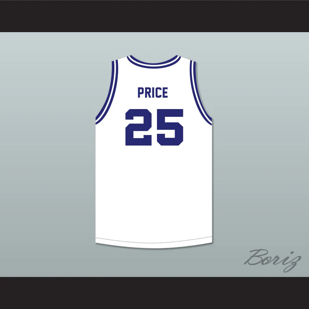 Mark Price 25 Enid High School Plainsman White Basketball Jersey 1
