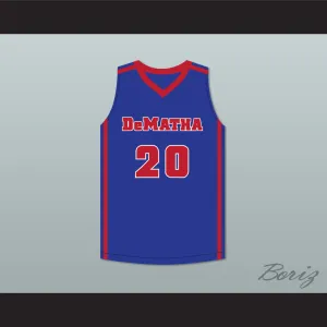 Markelle Fultz 20 DeMatha Stags Blue Basketball Jersey