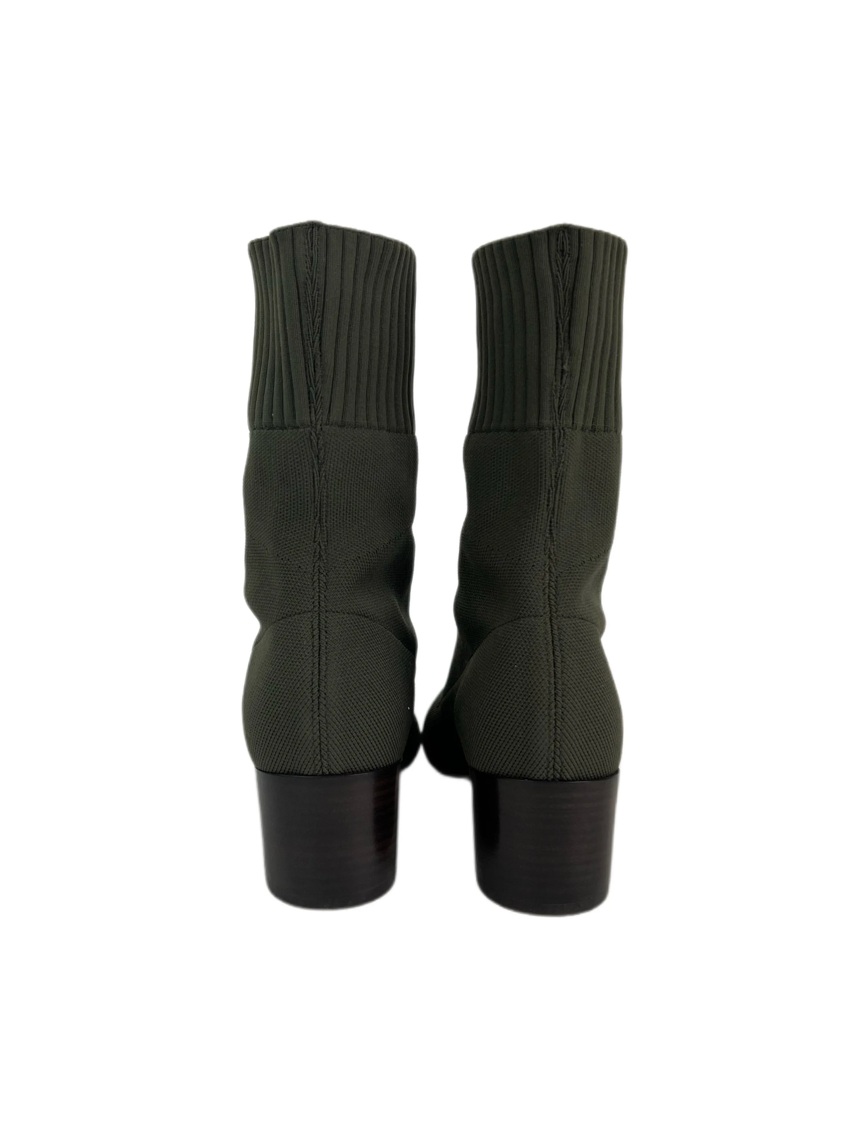 Max Mara Women's Oliva Eresia Block Heel Ankle Boots Size 7 NWT