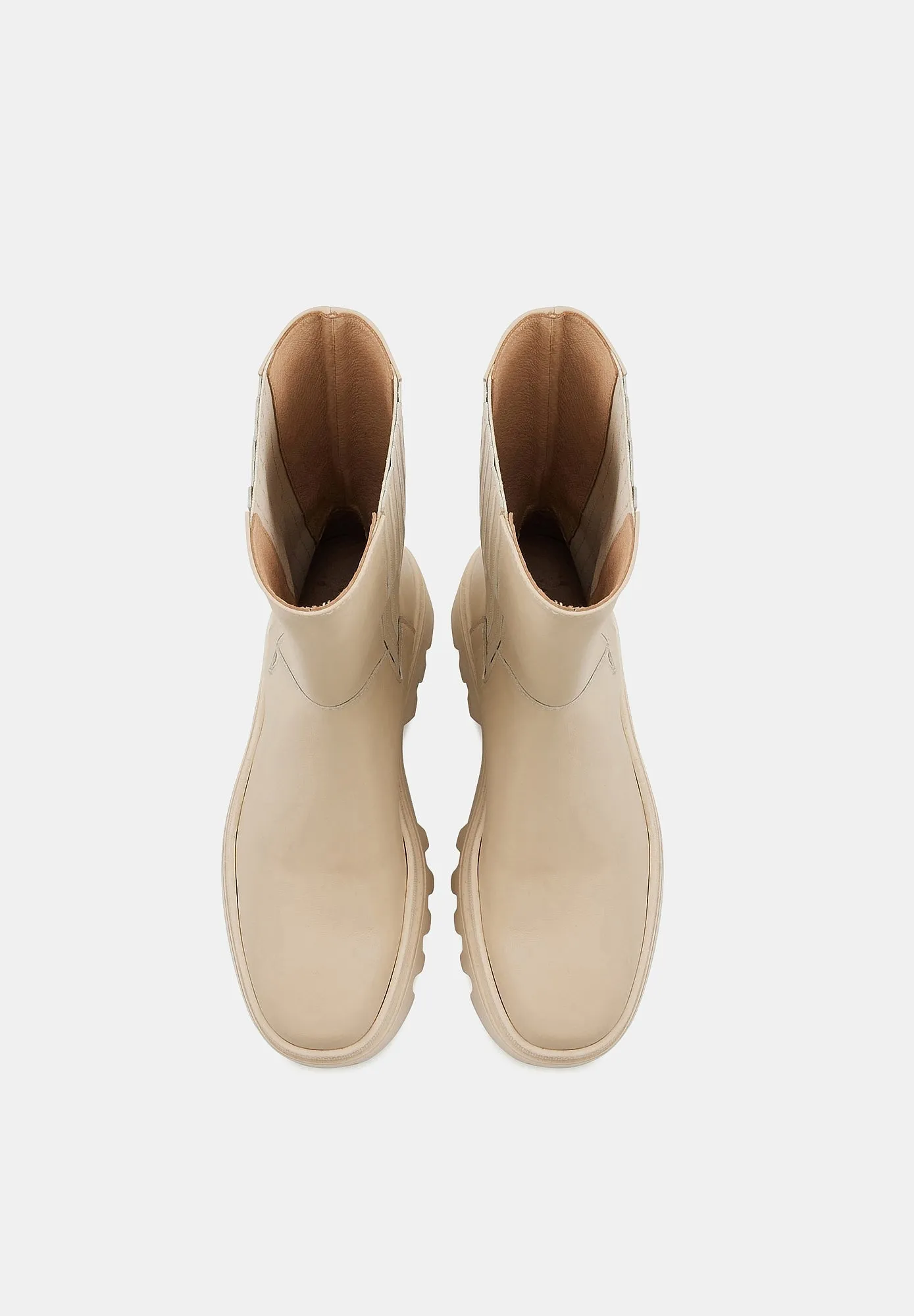 May-Cuir Lisse Beige