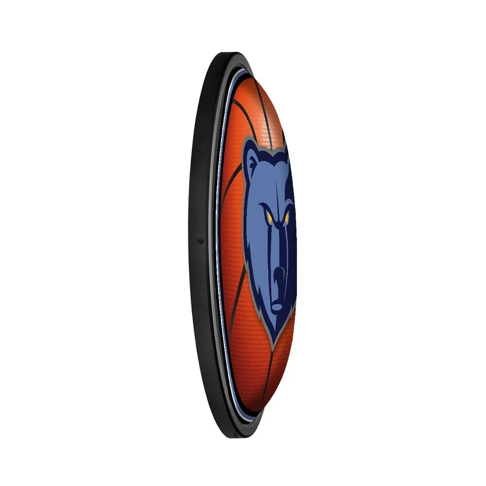 Memphis Grizzlies: Basketball - Round Slimline Lighted Wall Sign
