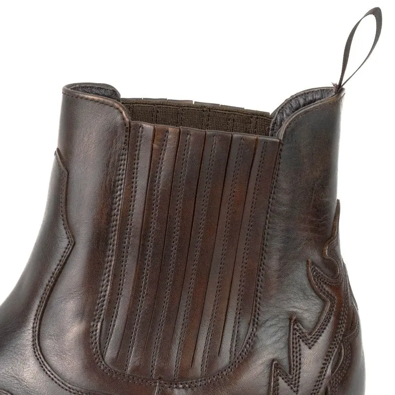 Men's Boots or Ankle Boots Handcrafted Brown Leather Sophisticated Urban 21 Texanas