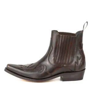 Men's Boots or Ankle Boots Handcrafted Brown Leather Sophisticated Urban 21 Texanas