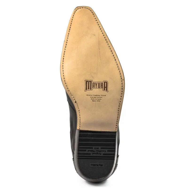 Men's Boots or Ankle Boots Handcrafted Brown Leather Sophisticated Urban 21 Texanas
