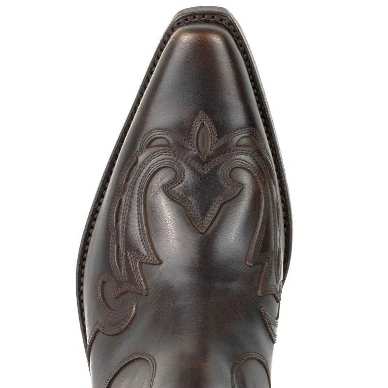 Men's Boots or Ankle Boots Handcrafted Brown Leather Sophisticated Urban 21 Texanas