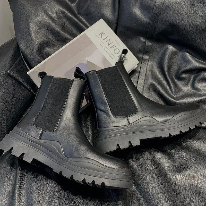 Mid Boots With Thick Soles