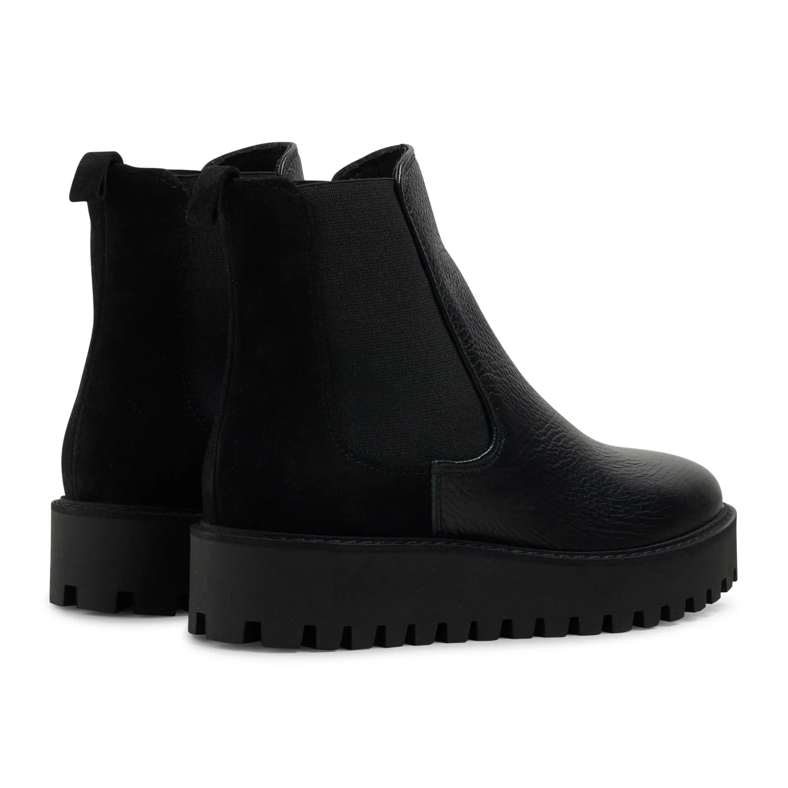 Mina Chelsea Boot - Black Leather