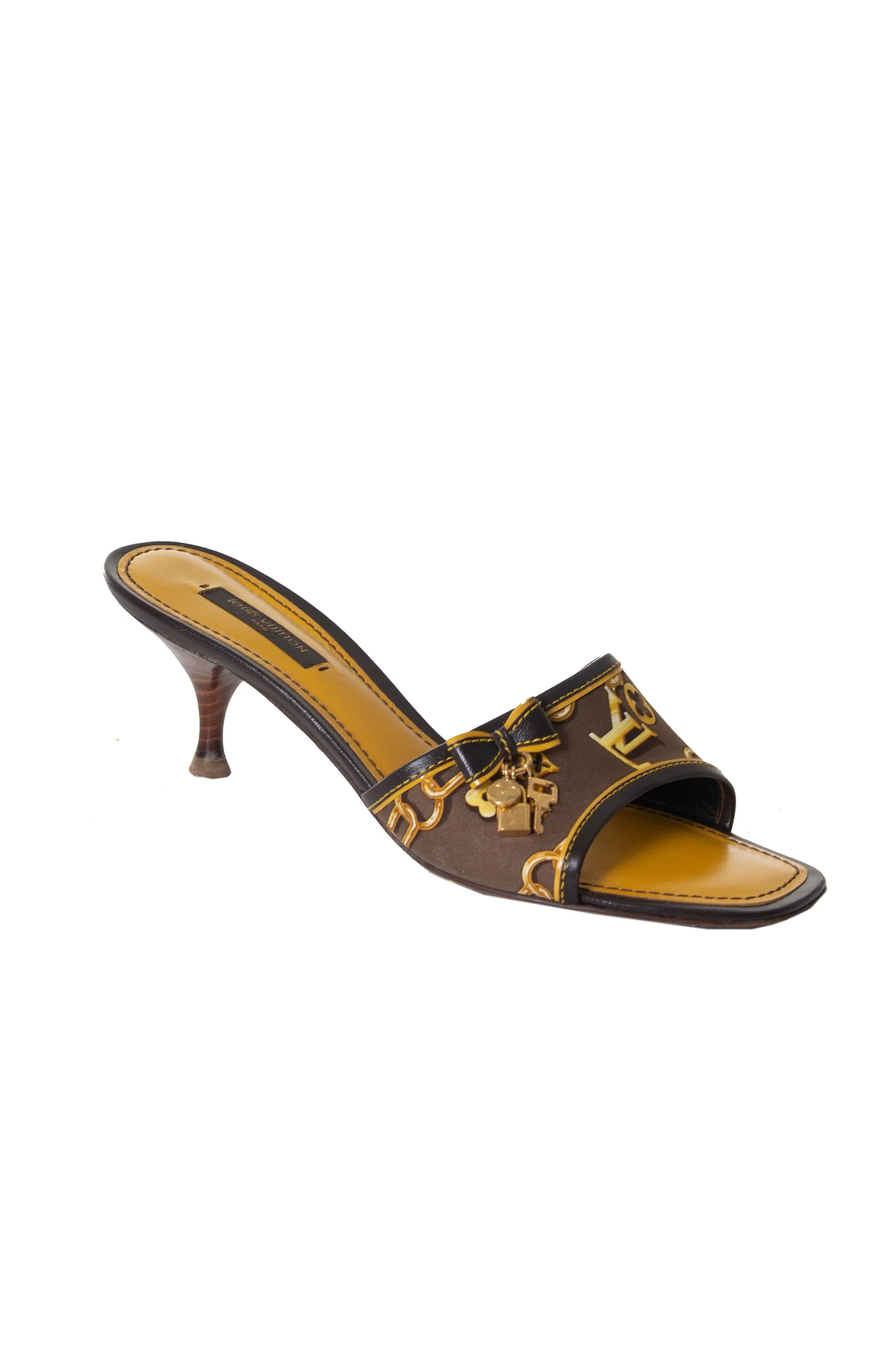Monogram Print Heels