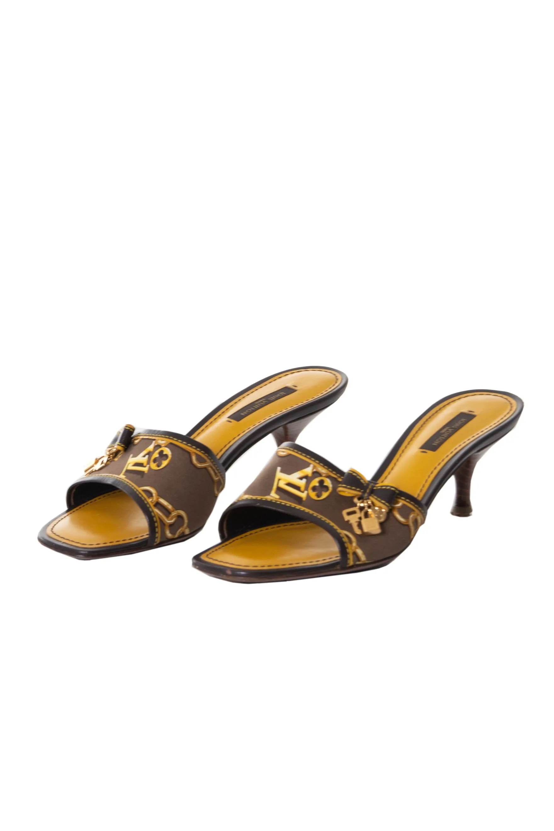 Monogram Print Heels