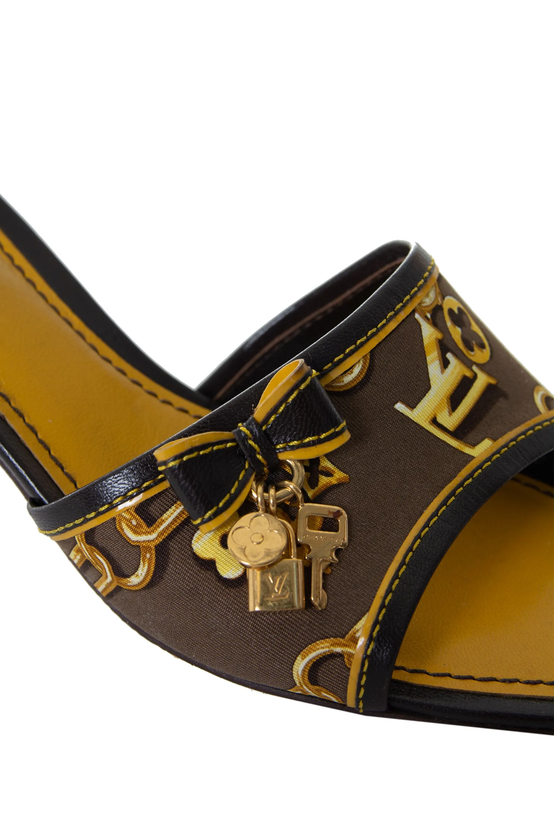 Monogram Print Heels