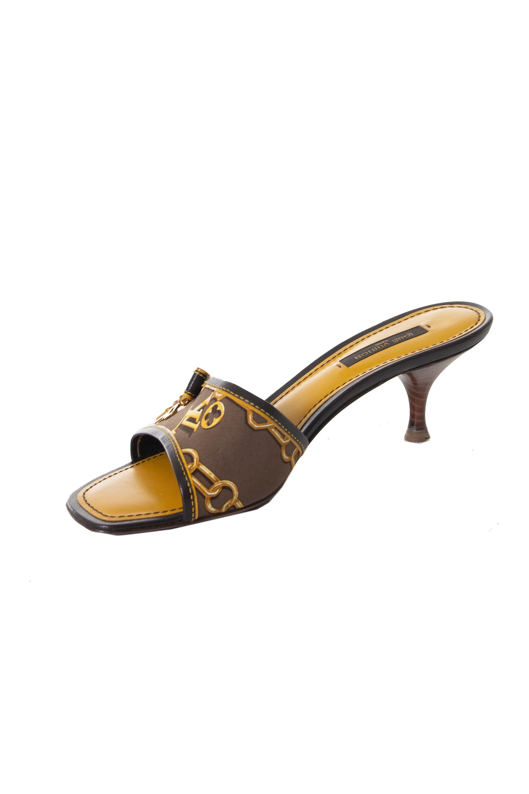 Monogram Print Heels