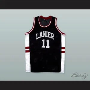 Monta Ellis 11 Lanier High School Bulldogs Black Basketball Jersey