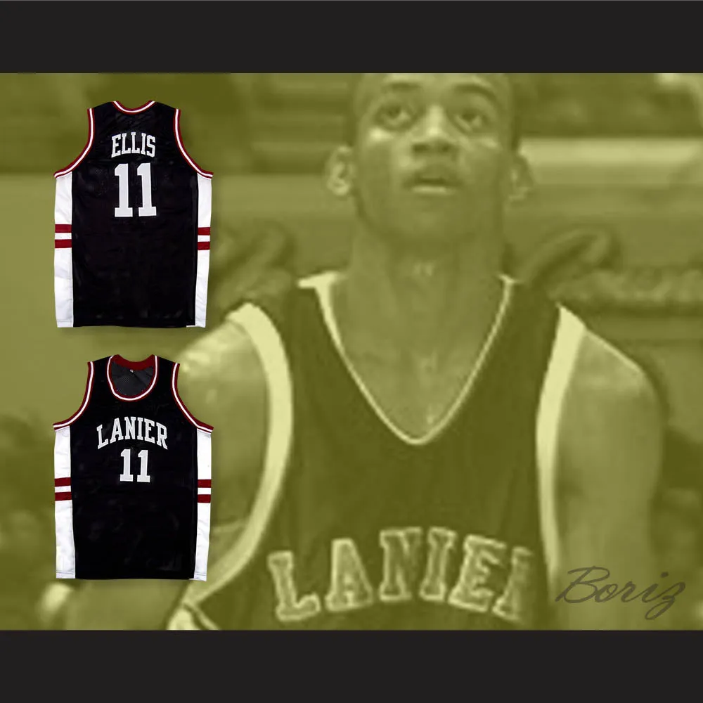 Monta Ellis 11 Lanier High School Bulldogs Black Basketball Jersey
