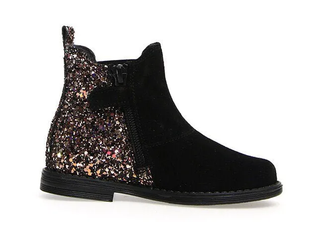 NATURINO -  Derino - Suede Black/Glitter