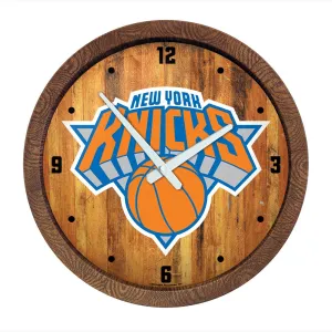 New York Knicks: "Faux" Barrel Top Clock