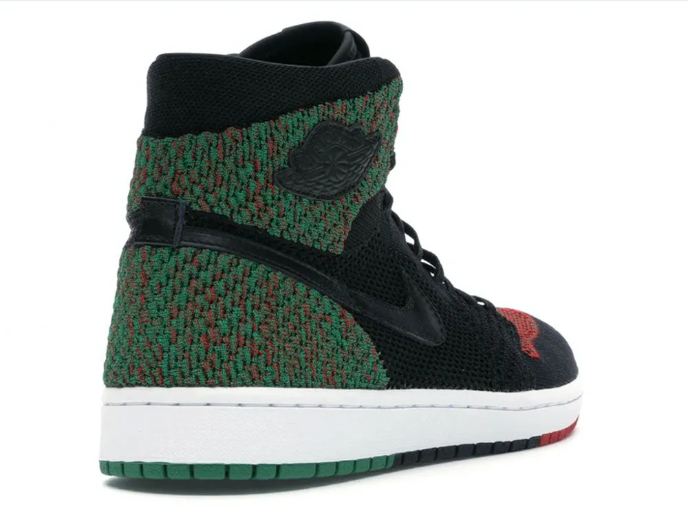 NIKE Men's Black Air Jordan 1 Retro Flyknit Black History Month #AA2426 NEW
