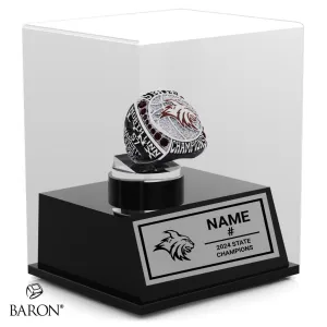 North Linn High School Boys Basketball 2024 Championship Display Case