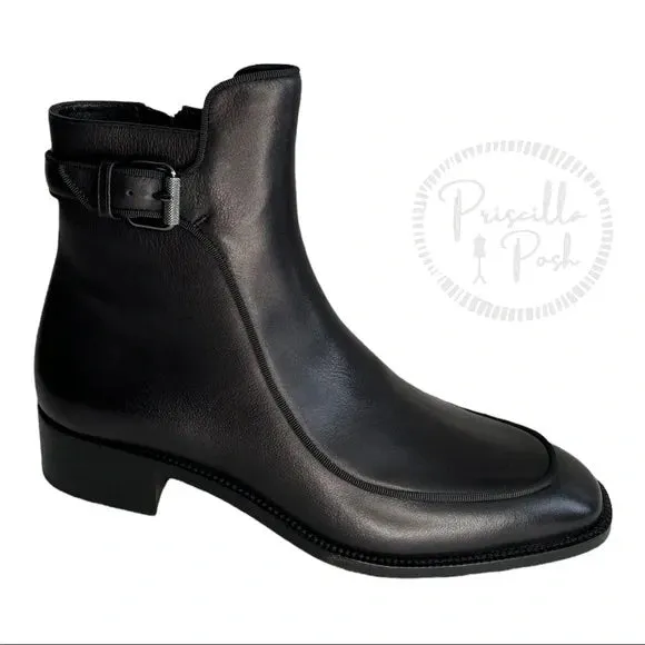 NWB Christian Louboutin Ecritoir leather ankle boots Black Leather Ankle Boots 36