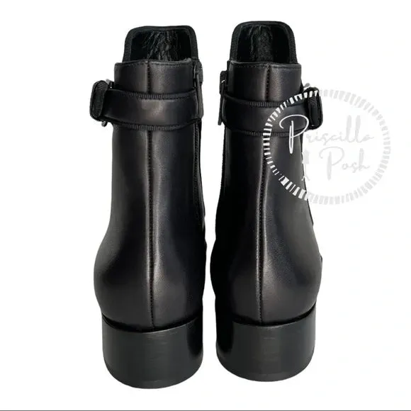 NWB Christian Louboutin Ecritoir leather ankle boots Black Leather Ankle Boots 36