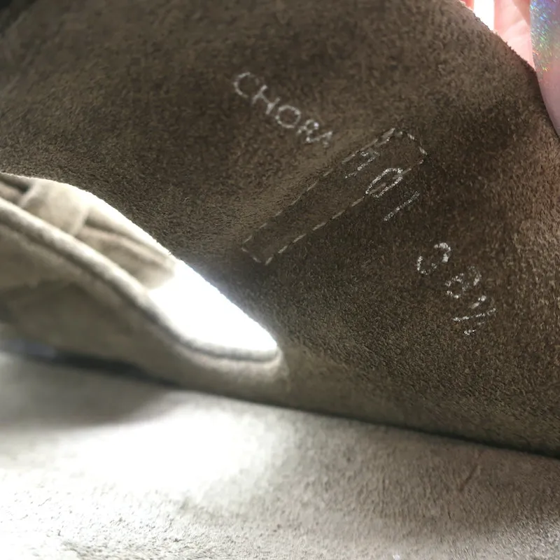 Officine Creative Chora 101 Slide Sandals Dark Taupe Suede Size 38.5 NEW