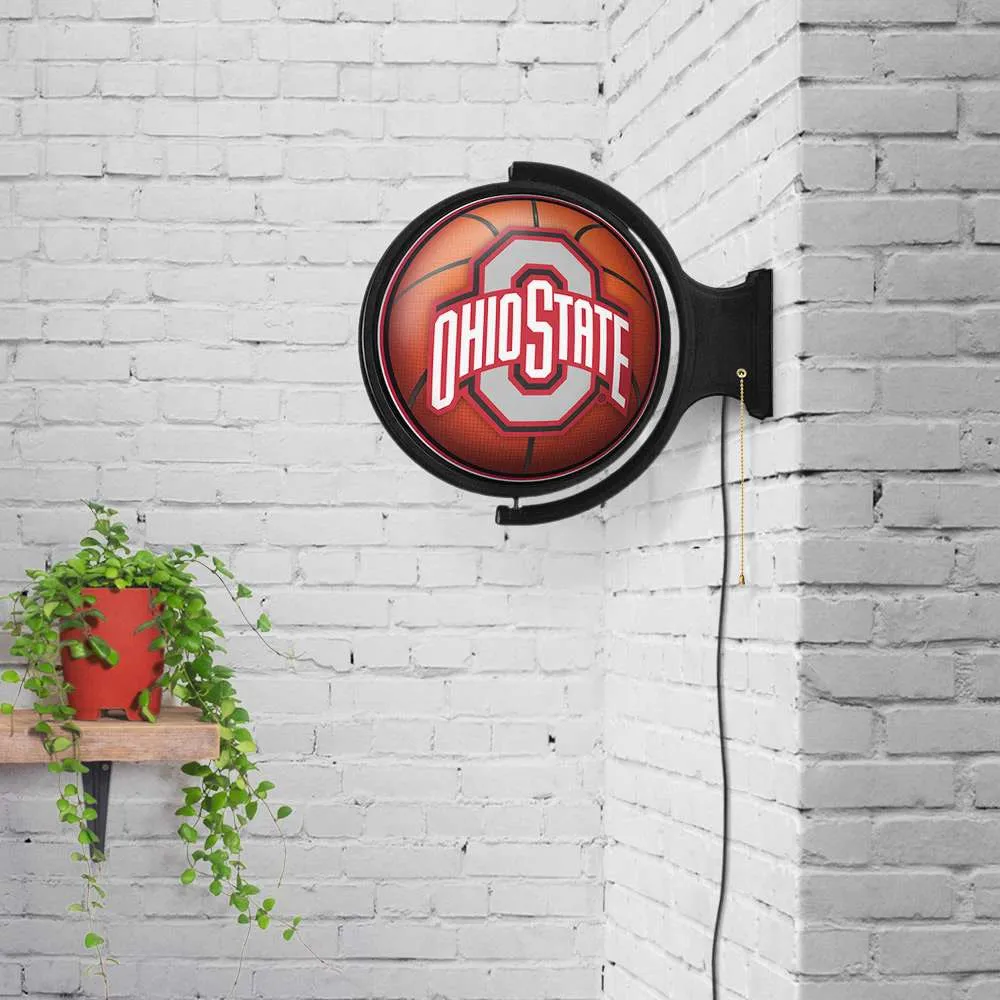 Ohio State Buckeyes: Basketball - Original Round Rotating Lighted Wall Sign