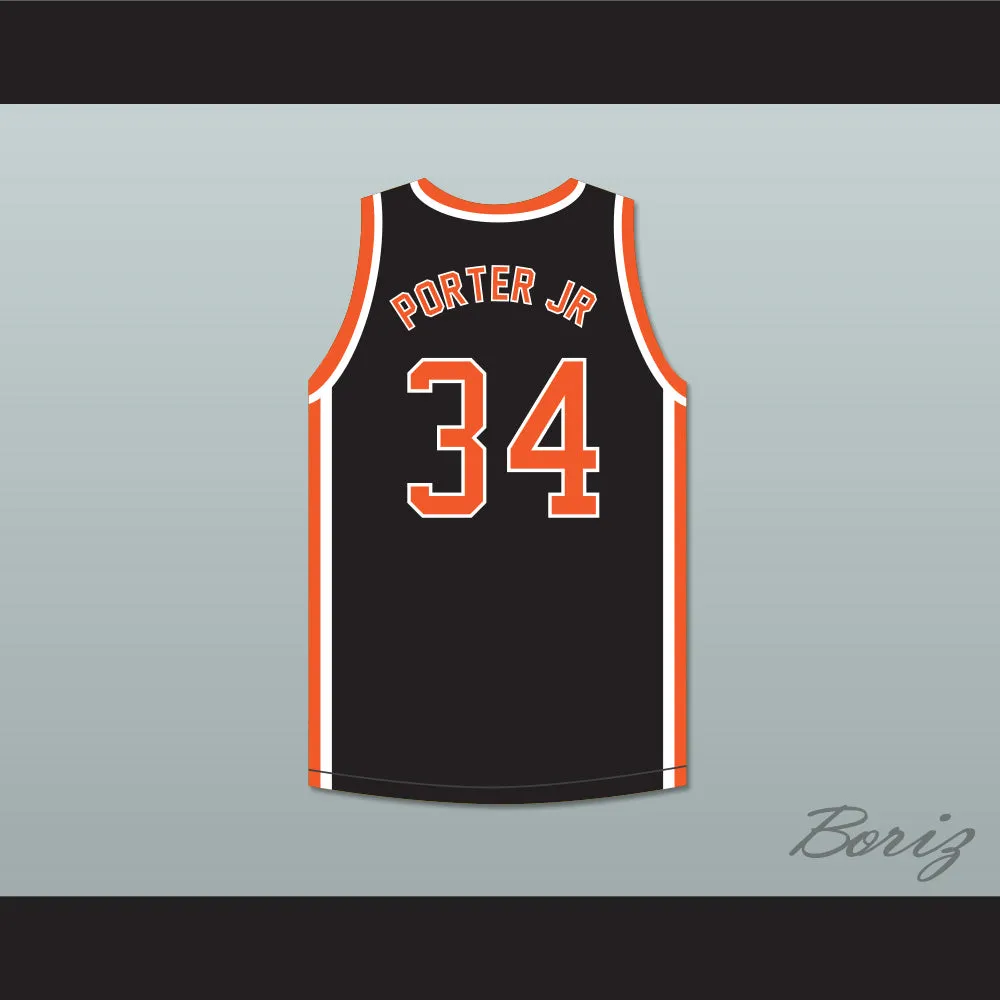 Otto Porter Jr. 34 Scott County Central High School Braves Black Basketball Jersey 2