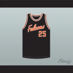 Paul Westphal 25 Aviation High School Falcons Black Basketball Jersey