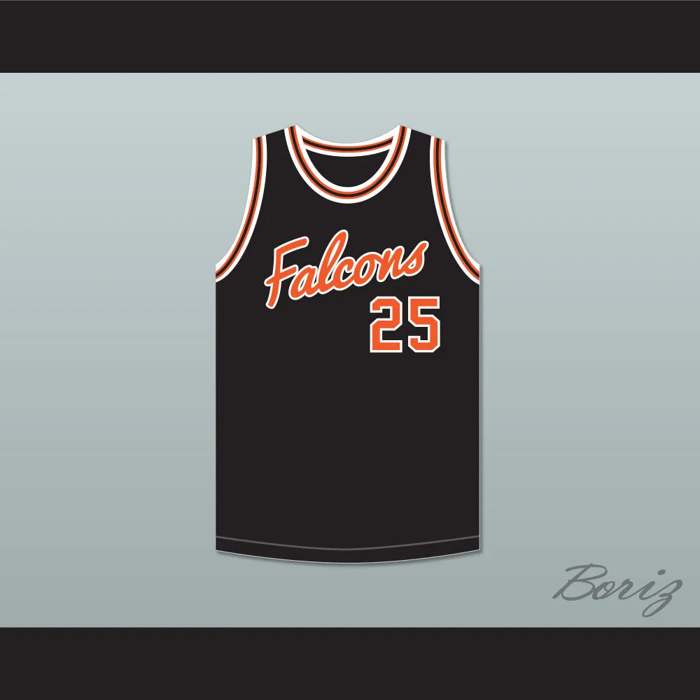 Paul Westphal 25 Aviation High School Falcons Black Basketball Jersey