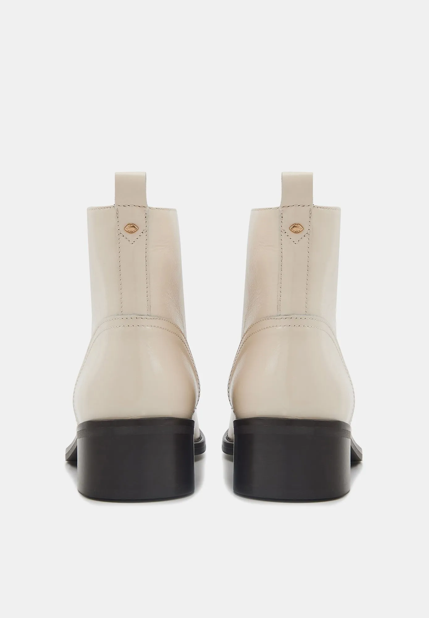 Paulette-Cuir Brillant Beige