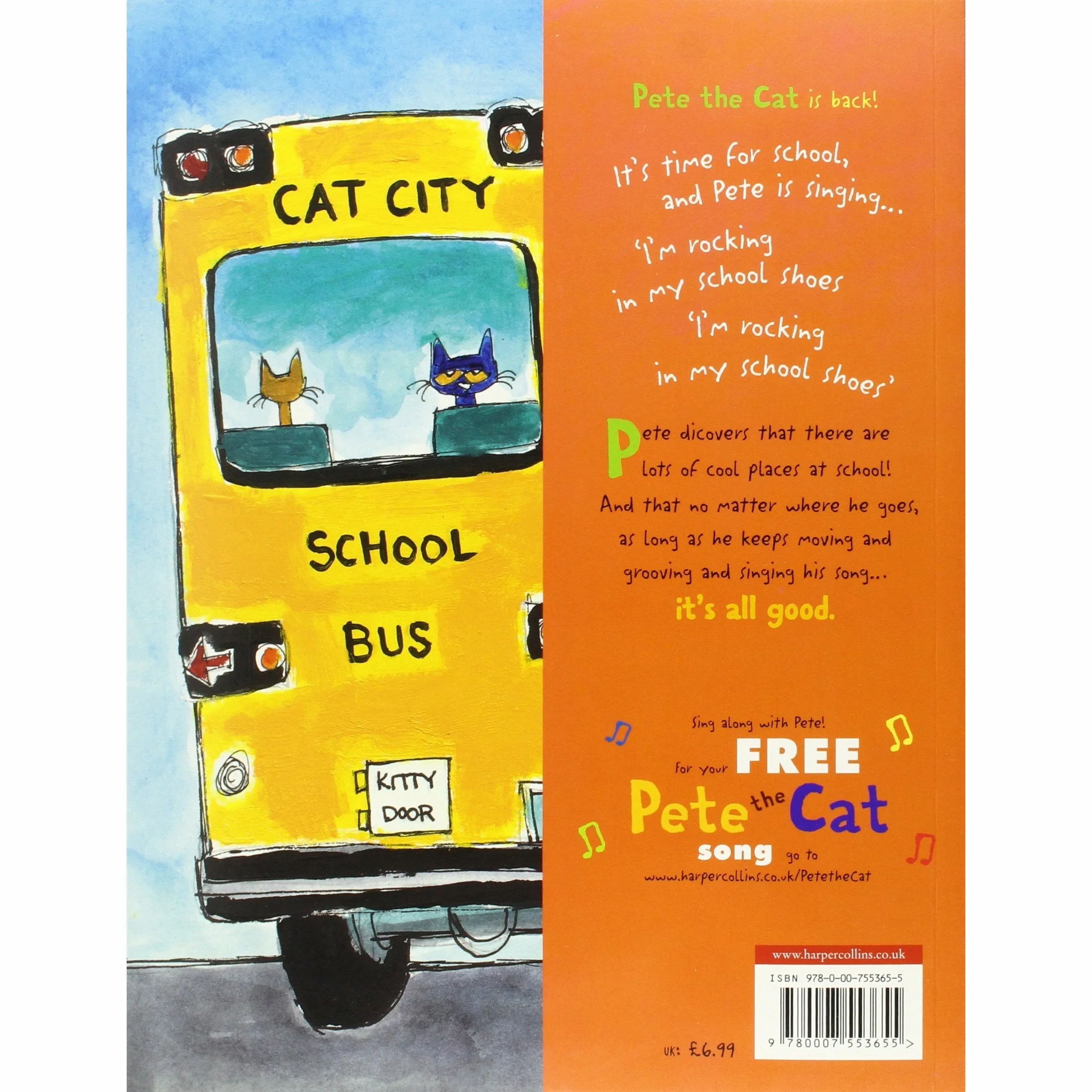 Pete the Cat Rocking in My School Shoes Paperback NEW