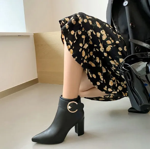 Petite Size Ankle Boots For Women DS70